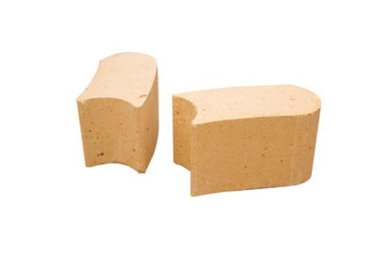 मानक आकार घुमावदार आग ईंट Fireclay आग रोक ईंट गर्मी प्रतिरोधी