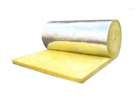 पीला फाइबर ग्लास ऊन लगा / ग्लास ऊन एल्यूमीनियम पन्नी हल्के वजन